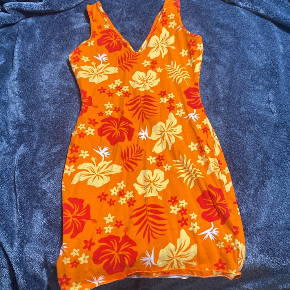 Hawaiian pattern bodycon dress Wild Fable